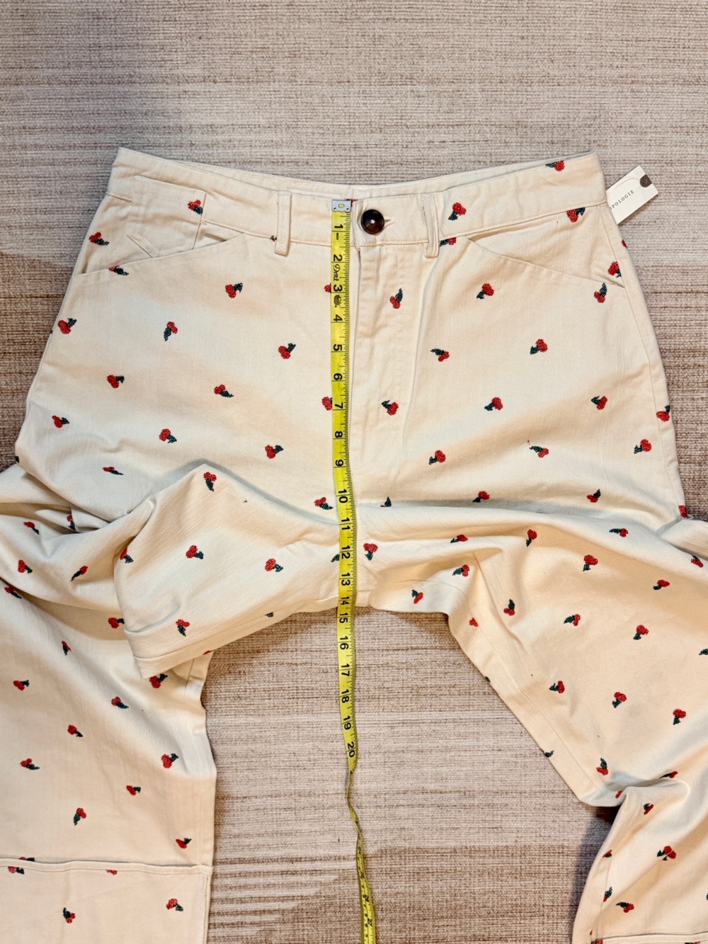 Pilcro Kayden High-Rise Carpenter Barrel Pants | Tall | NWT | Cherry | Denim - Picture 7 of 15
